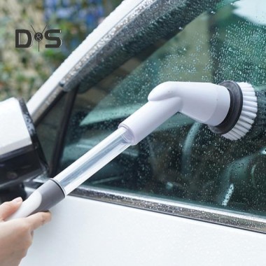 Электрический вращающийся скребок для душа, плитки для ванны, беспроводная щетка для чистки 8 насадок