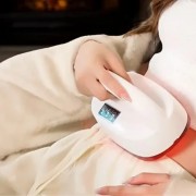 Беспроводной роликовый массажер LKL-0128 с подогревом вибрационный аккумуляторный для всего тела