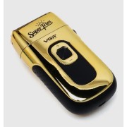 Стильная электробритва мужская аккумуляторная с дисплеем VGR V-332 Золотой Профессиональная бритва-шейвер Подр