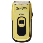 Стильная электробритва мужская аккумуляторная с дисплеем VGR V-332 Золотой Профессиональная бритва-шейвер Подр