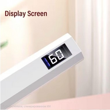 Лампа Led 7 для сушки ногтей, верхних форм, декора - на аккумуляторе и подставке Белый Лампа Led 7 для сушки ногтей, верхних форм, декора - на аккумуляторе и подставке Белый