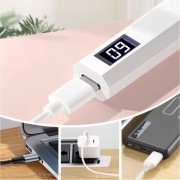 Лампа Led 7 для сушки ногтей, верхних форм, декора - на аккумуляторе и подставке Белый