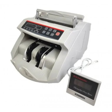 Счетная машинка + детектор валют 2108, счетчик купюр, машинка для денег, машинка для пересчета денег Подробнее