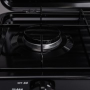 Настольная газовая плита на 2 конфорки 4.4 кВт мини газовая плита для баллонного газа Черная Sokany SK-6002