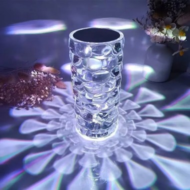 Настольная лампа ночник Алмаз RGB для создания атмосферы уютный светильник на аккумуляторе 16 цветов Diamond