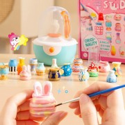 Набор для творчества Гончарный круг с инструментами, глиной и красками TNWX-4710C USB