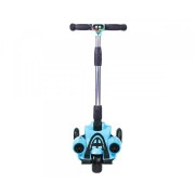 Детский трехколесный самокат с турбиной дымом и подсветкой GLANBER BT Самокат с музыкальной колонкой Голубой