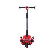 Детский музыкальный самокат с турбинами и подсветкой Glanber BT. Трехколесный самокат-ракета с паром Розовый