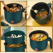 Кастрюля электрическая 1,5 л многофункциональная пароварка рисоварка с антипригарным покрытием