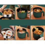 Кастрюля электрическая 1,5 л многофункциональная пароварка рисоварка с антипригарным покрытием