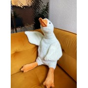 Подушка антистресс обнимашка в виде Гуся на 90 см Белый Мягкая игрушка Гусь для обнимашки