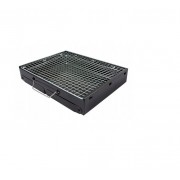 Переносной туристический мангал для барбекю 43x29 см, черный