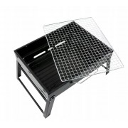 Переносной туристический мангал для барбекю 43x29 см, черный