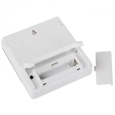 Электронный комнатный термометр гигрометр с часами KETOTEK НТС-1