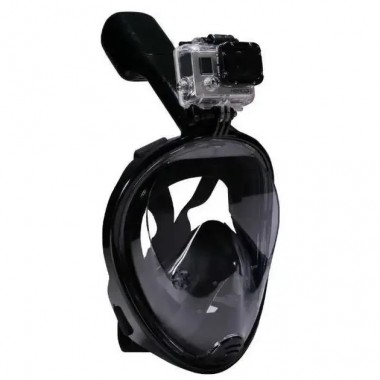 Маска для подводного плавания дайвинга Tribord Easybreath Black Водолазная маска креплением для камеры