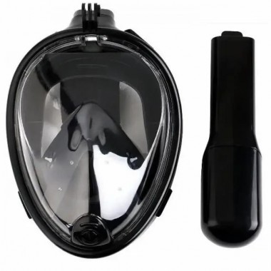 Маска для подводного плавания дайвинга Tribord Easybreath Black Водолазная маска креплением для камеры