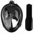 Маска для подводного плавания дайвинга Tribord Easybreath Black Водолазная маска креплением для камеры