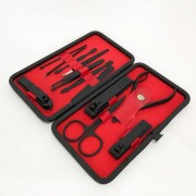 Маникюрный набор из 12 предметов в чехле Красный Набор инструментов для маникюра и педикюра