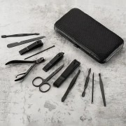 Маникюрный набор из 12 предметов в чехле Красный Набор инструментов для маникюра и педикюра