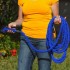 Шланг садовый 120 м для полива с распылителем 7 режимов работы V-HOSE PRO Синий