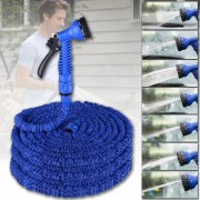 Шланг садовый 120 м для полива с распылителем 7 режимов работы V-HOSE PRO Синий
