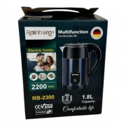 Чайник электрический Синий Rainberg RB-2300 из нержавеющей стали 2200 Вт 1,8л