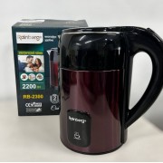 Электрический чайник Rainberg, 2200Вт, 1.8л, мощный чайник из нержавеющей стали RB-2300 красный