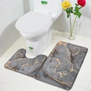 Набор ковриков для ванной и туалета 2шт, 75х45см, 45x38см / Антискользящие коврики в ванную