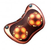 Роликовая массажная подушка для спины и шеи Massage pillow | массажная подушка | массажер с подогревом