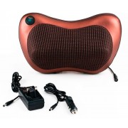 Роликовая массажная подушка для спины и шеи Massage pillow | массажная подушка | массажер с подогревом