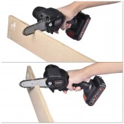 Пила цепная аккумуляторная для обрезки деревьев Daikens 4 дюйма 24 V Черный