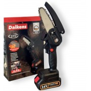 Пила цепная аккумуляторная для обрезки деревьев Daikens 4 дюйма 24 V Черный