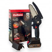 Пила цепная аккумуляторная для обрезки деревьев Daikens 4 дюйма 24 V Черный