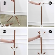 Вешалка стойка напольная для одежды Coat Rack, металлическая на 9 крючков в три яруса разборная на треноге