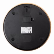 Весы электронные кухонные до 5 кг Sokany SK-19024 пищевые круглые настольные для кухни без чаши на батарейках