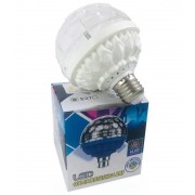 Светодиодная диско лампа в патрон COLOR ROTATING LAMP E27