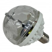 Светодиодная диско лампа в патрон COLOR ROTATING LAMP E27
