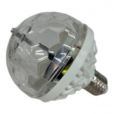 Светодиодная диско лампа в патрон COLOR ROTATING LAMP  E27
