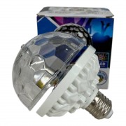 Светодиодная диско лампа в патрон COLOR ROTATING LAMP E27