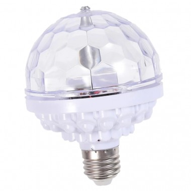 Светодиодная диско лампа в патрон COLOR ROTATING LAMP  E27