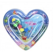 Коврик развивающий AirPro Сердце водяное детский надувной BABY SLAPPED PAD 63x63x8 cm