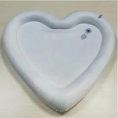 Коврик развивающий AirPro Сердце водяное детский надувной BABY SLAPPED PAD 63x63x8 cm