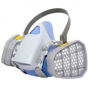 Защитная полумаска респиратор с угольными фильтрами от органических паров SAFETY PROTECTION 9400А