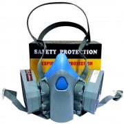 Защитная полумаска респиратор с угольными фильтрами от органических паров SAFETY PROTECTION 9400А