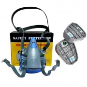 Защитная полумаска респиратор с угольными фильтрами от органических паров SAFETY PROTECTION 9400А