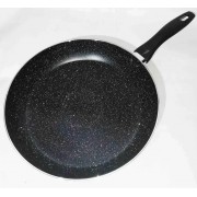 Сковорода круглая с крышкой с мраморным покрытием UNIQUE UN-5163 Сковорода с антипригарным покрытием на 22 см