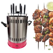 Вертикальная электрошашлычница для дома Zepline ZP-065 3000W 6 шампуров, Электромангал шашлычница кухонная