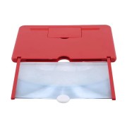 Увеличитель экрана для телефона красный MOBILE PHONE VIDEO AMPLIFIER 3D увеличитель для смартфонов