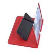 Увеличитель экрана для телефона красный MOBILE PHONE VIDEO AMPLIFIER 3D увеличитель для смартфонов