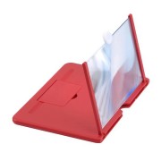 Увеличитель экрана для телефона красный MOBILE PHONE VIDEO AMPLIFIER 3D увеличитель для смартфонов